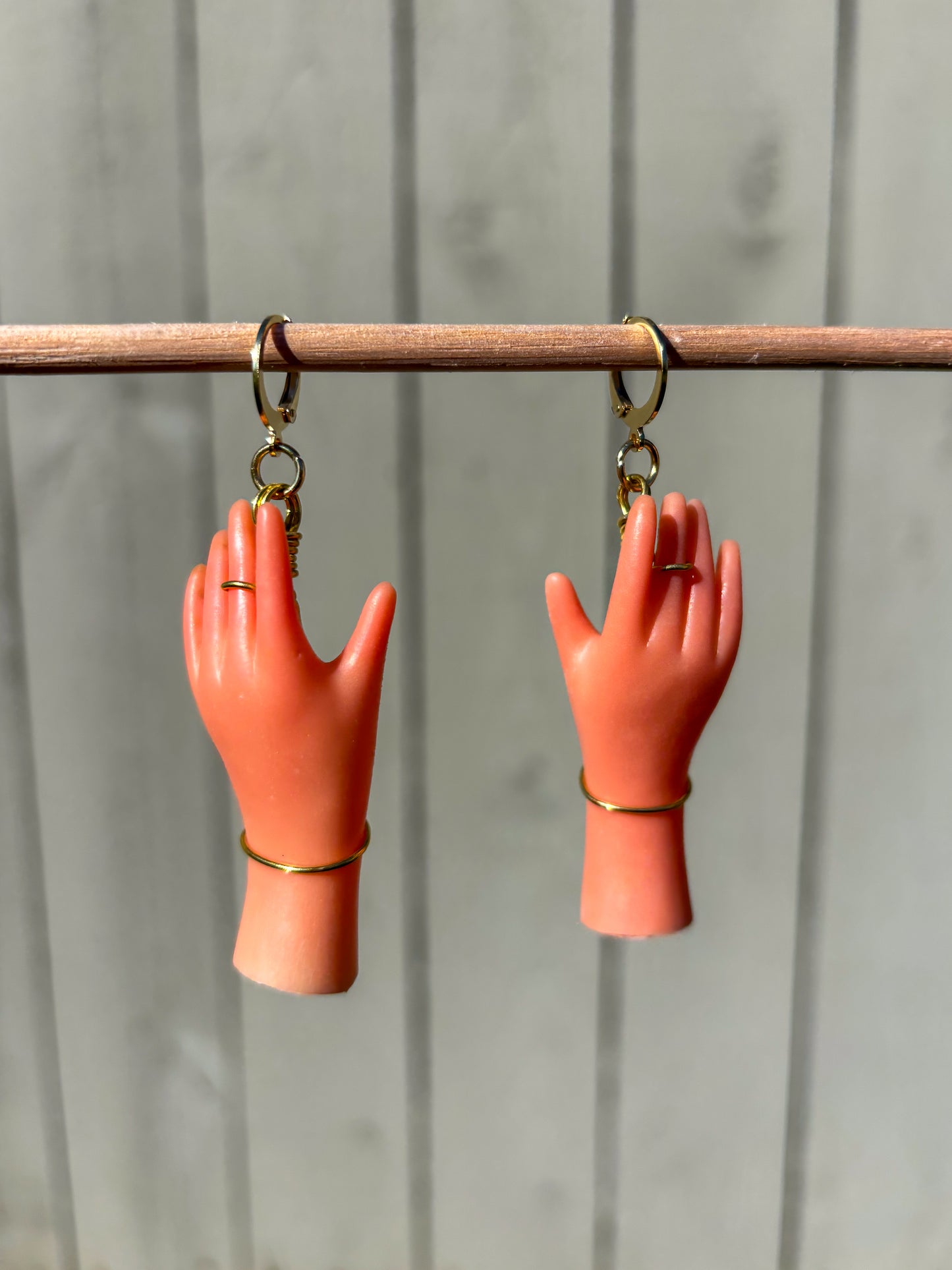 Vintage Doll Hands Earrings