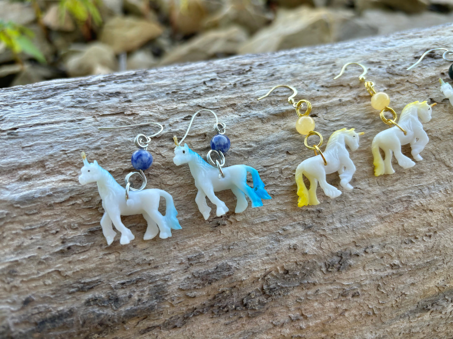 Crystal Unicorn Dangle Earrings
