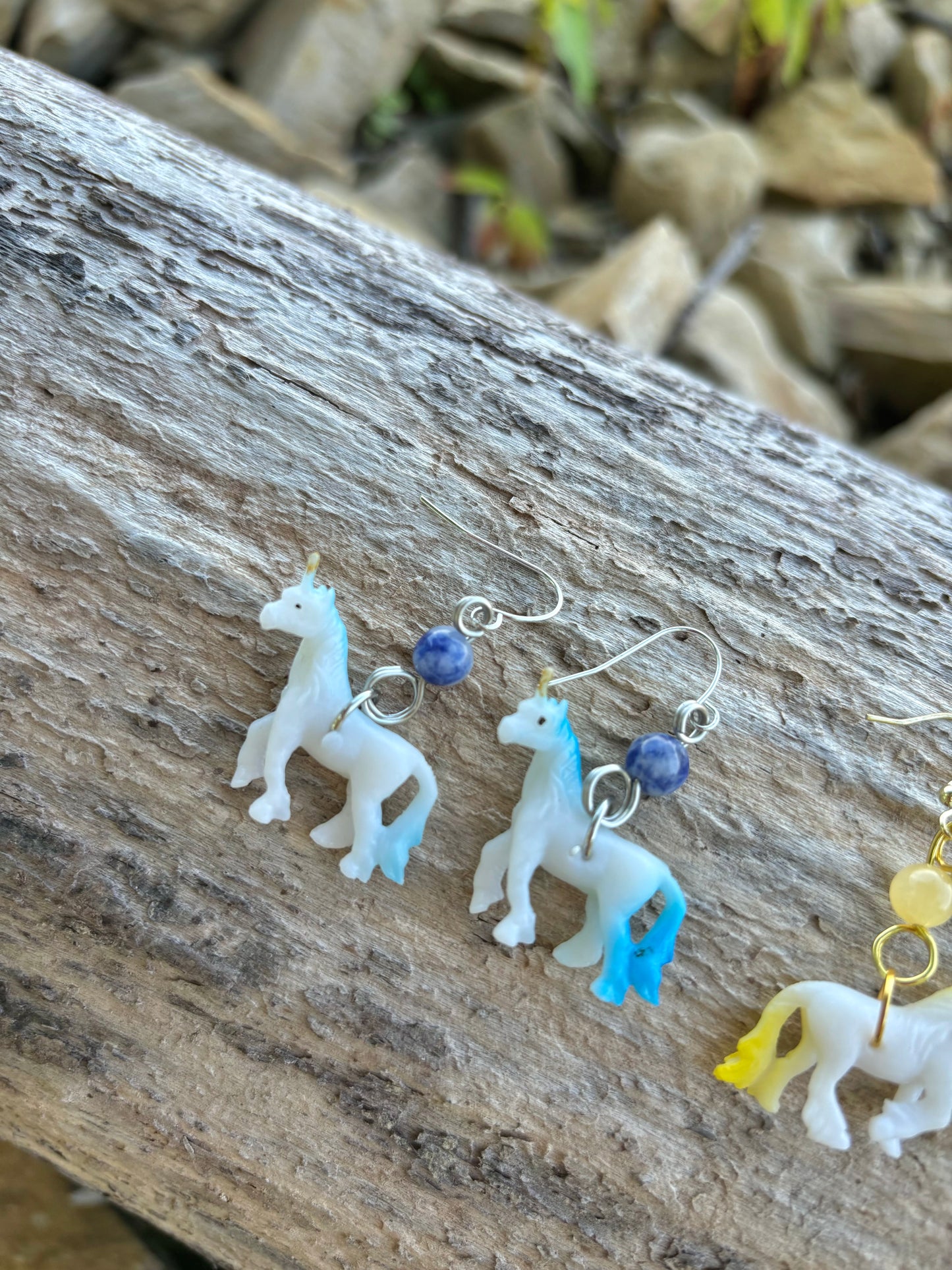 Crystal Unicorn Dangle Earrings