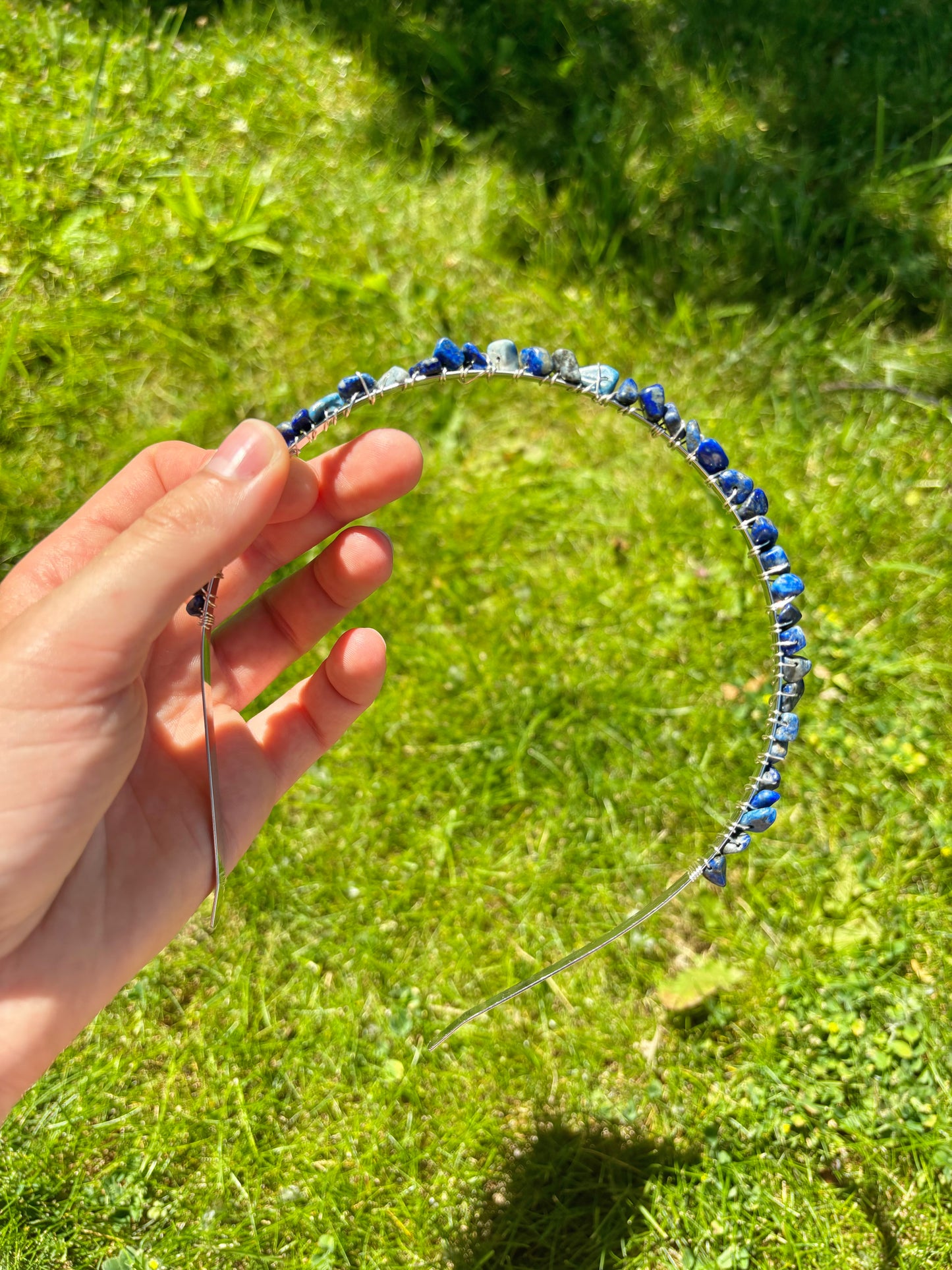 Lapis Lazuli Crystal Headband