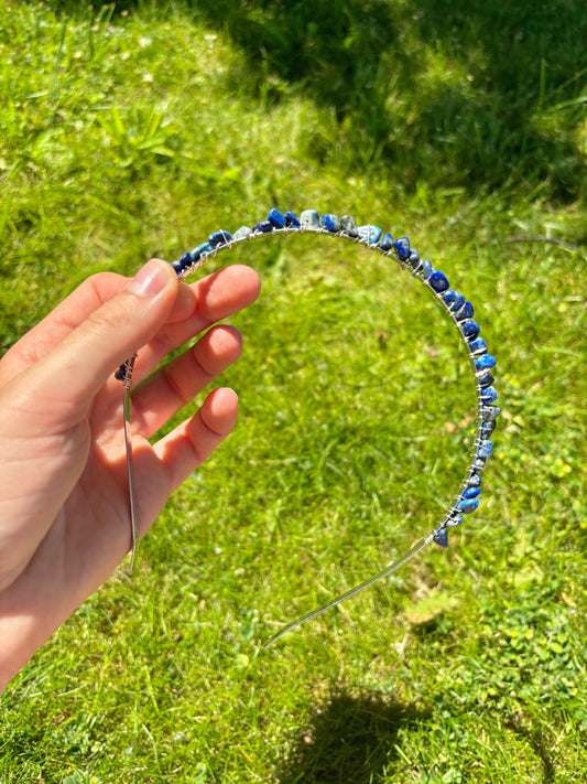 Lapis Lazuli Crystal Headband