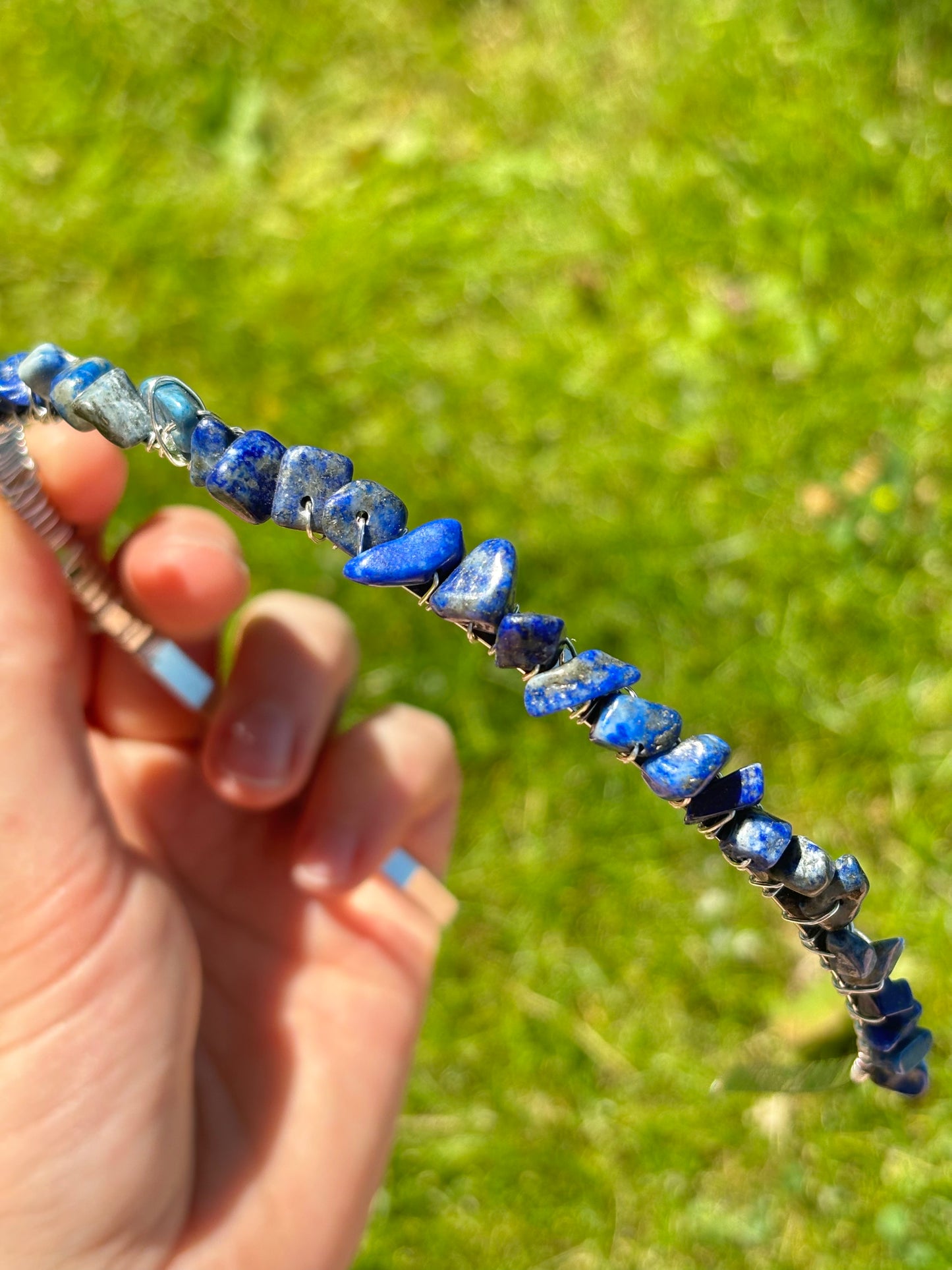 Lapis Lazuli Crystal Headband