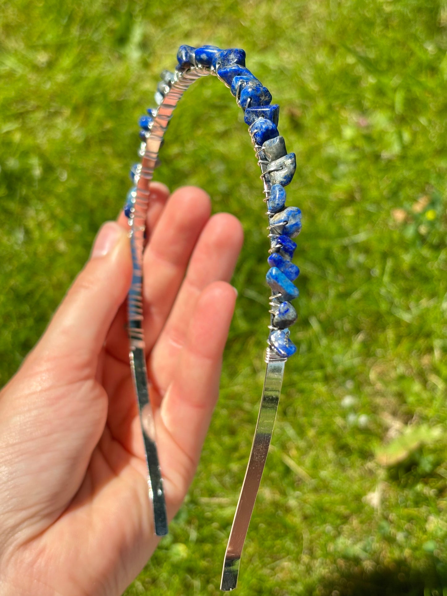 Lapis Lazuli Crystal Headband