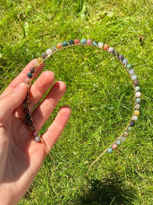 Bloodstone Crystal Headband