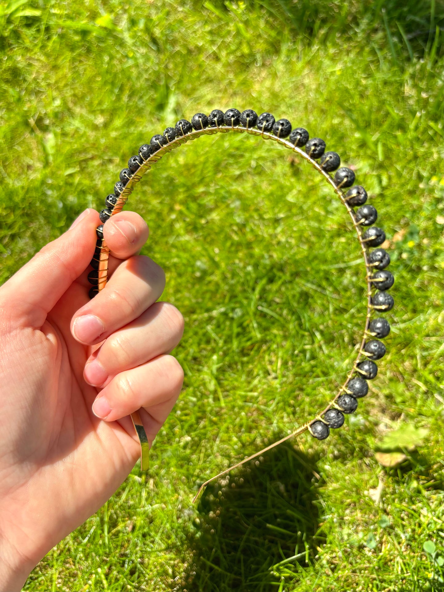 Lavastone Gold Headband