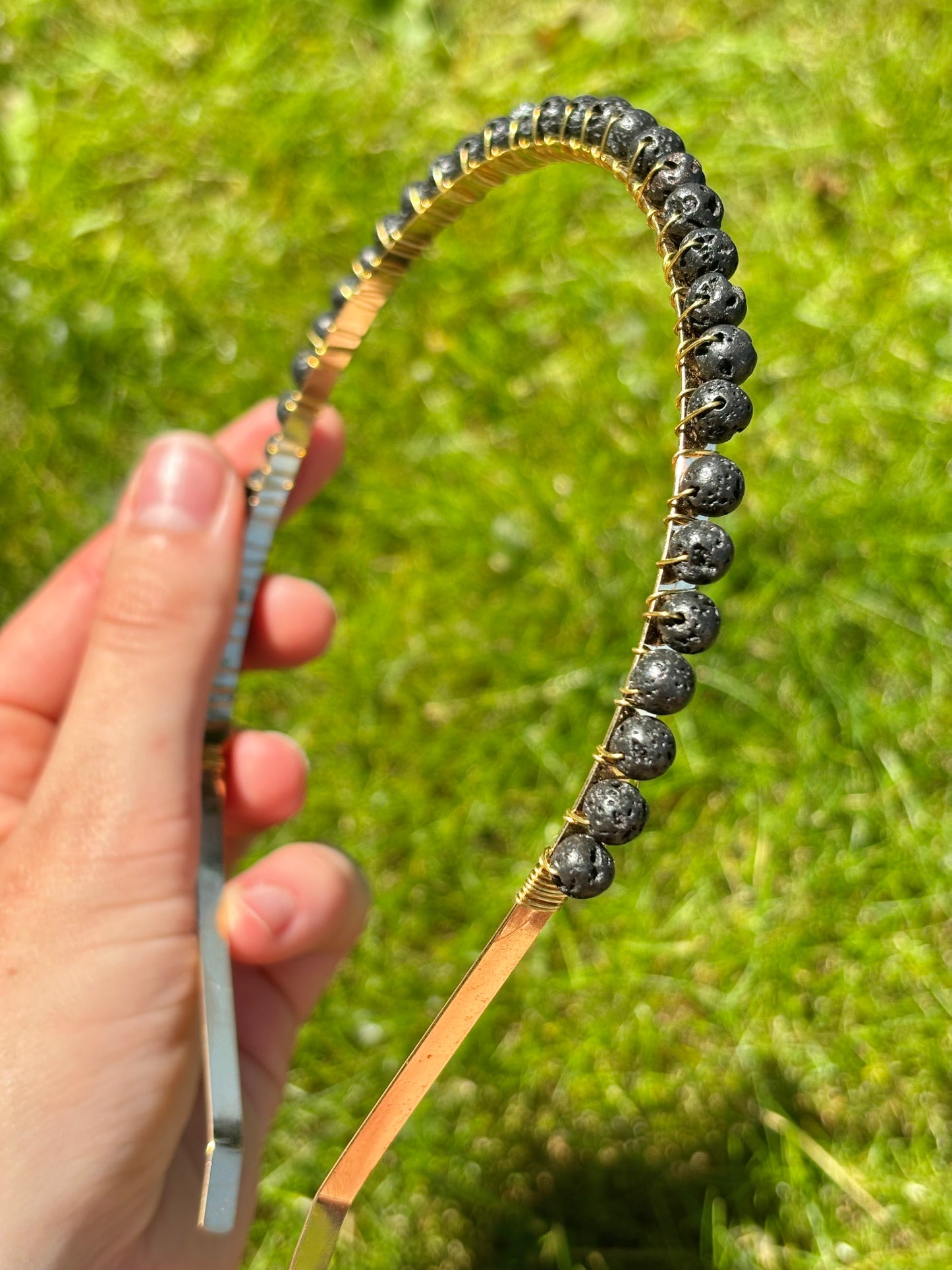 Lavastone Gold Headband