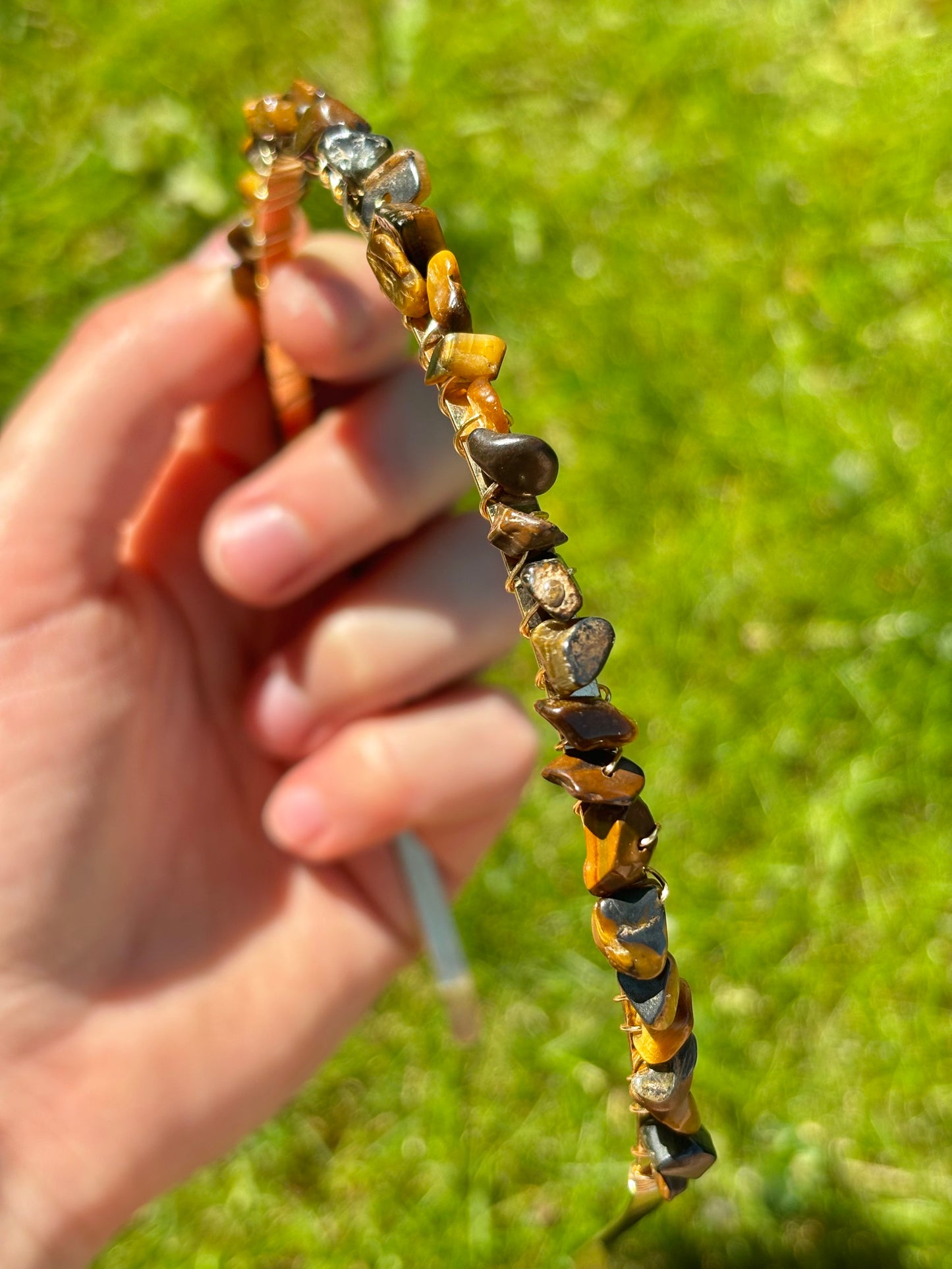 Tiger's Eye Crystal Headband