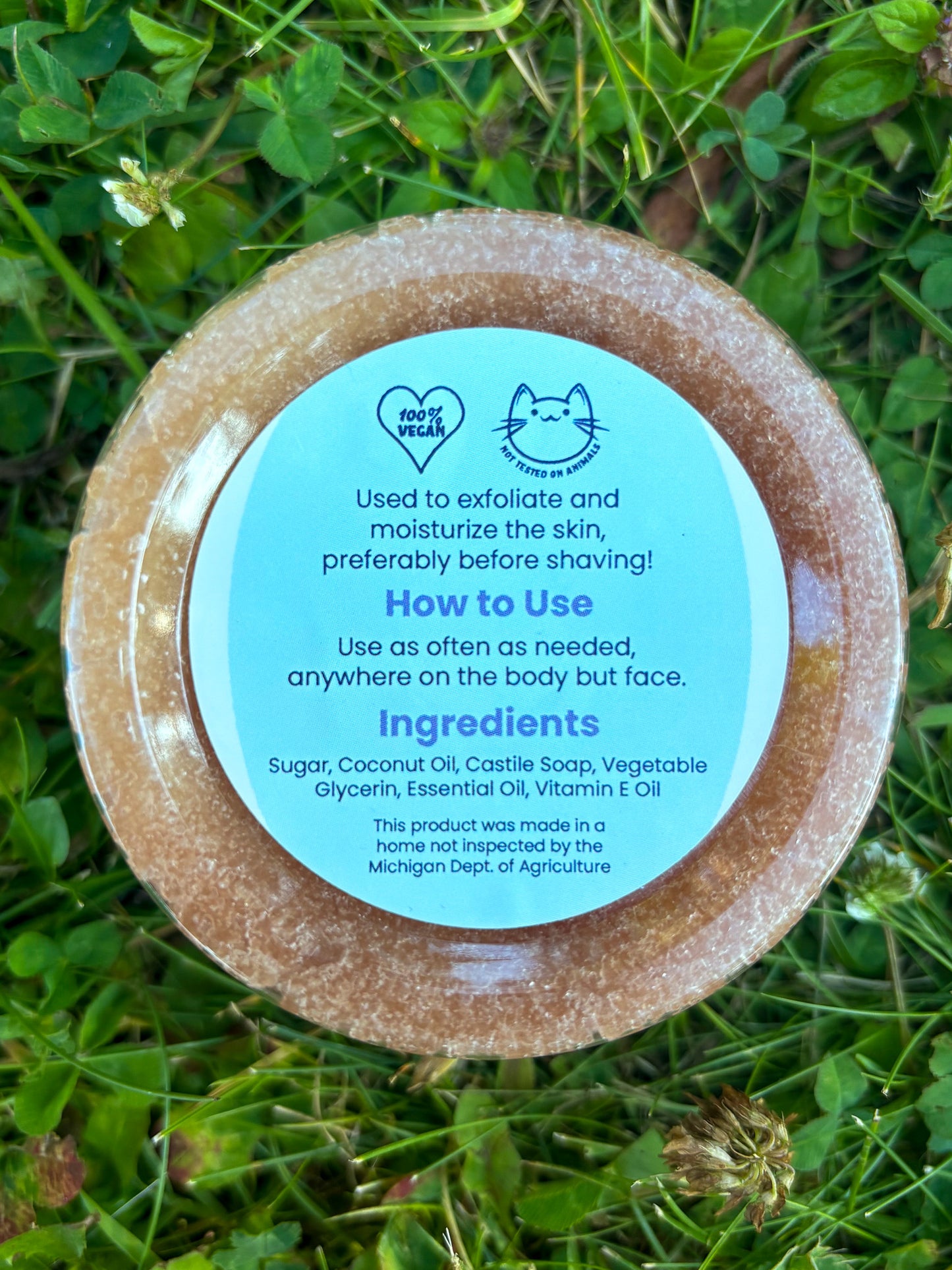 Whipped Sugar Body Scrub: Pink Sugar, Unscented, Lavender Vanilla, Lemon, Turmeric