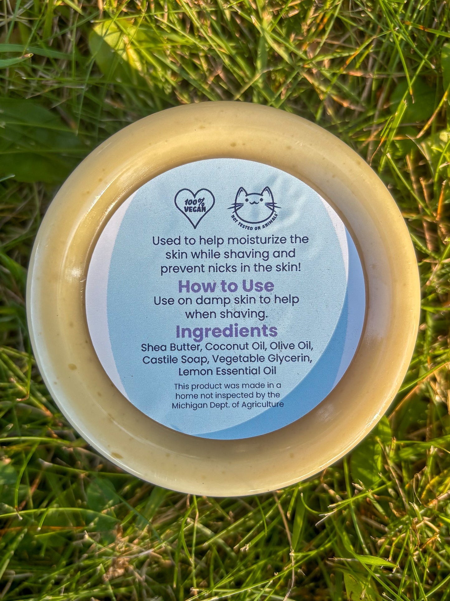 Whipped Shave Mousse: Lemon Scented