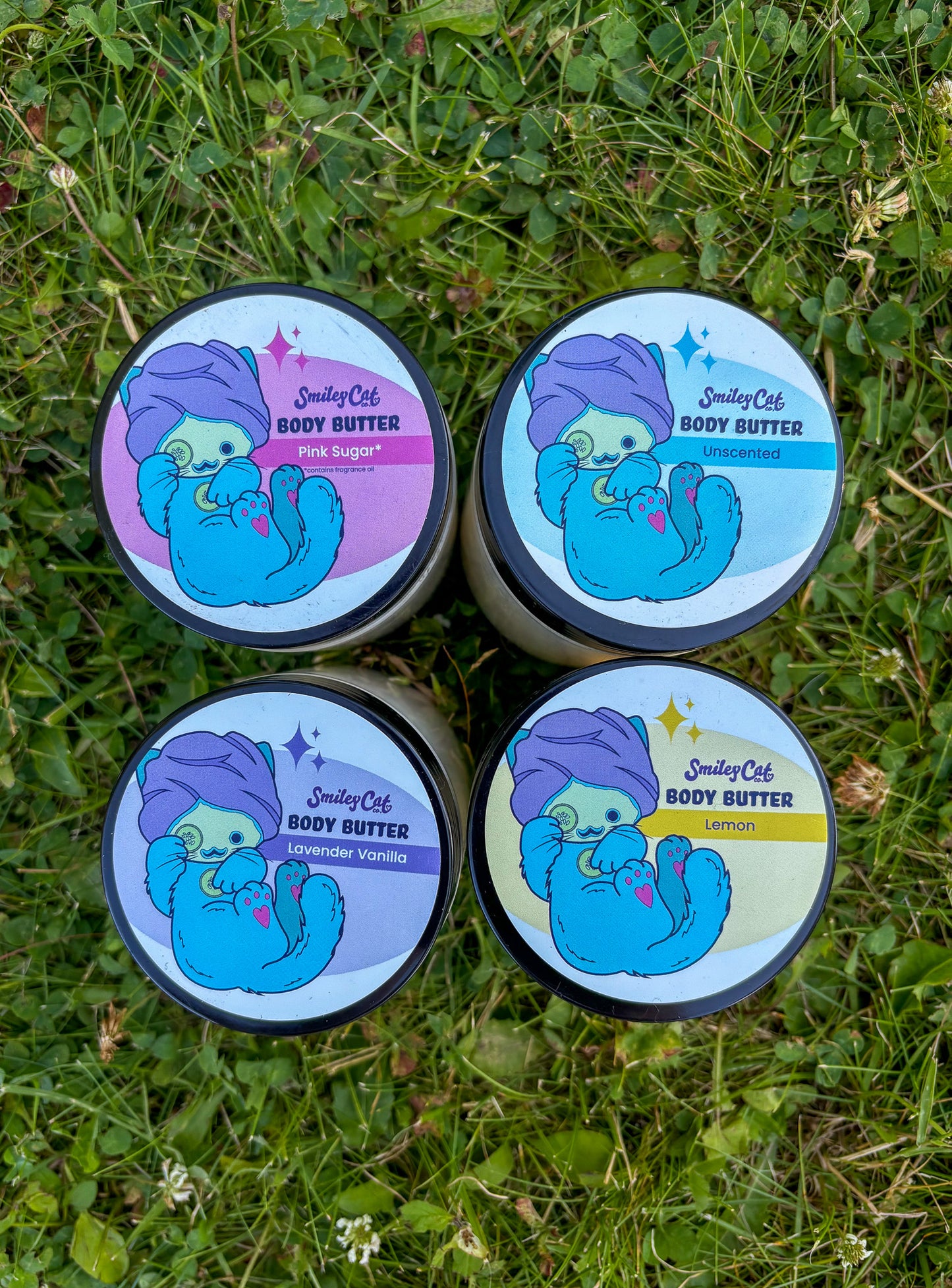 Whipped Body Butter: Unscented, Lemon, Pink Sugar, Lavender Vanilla