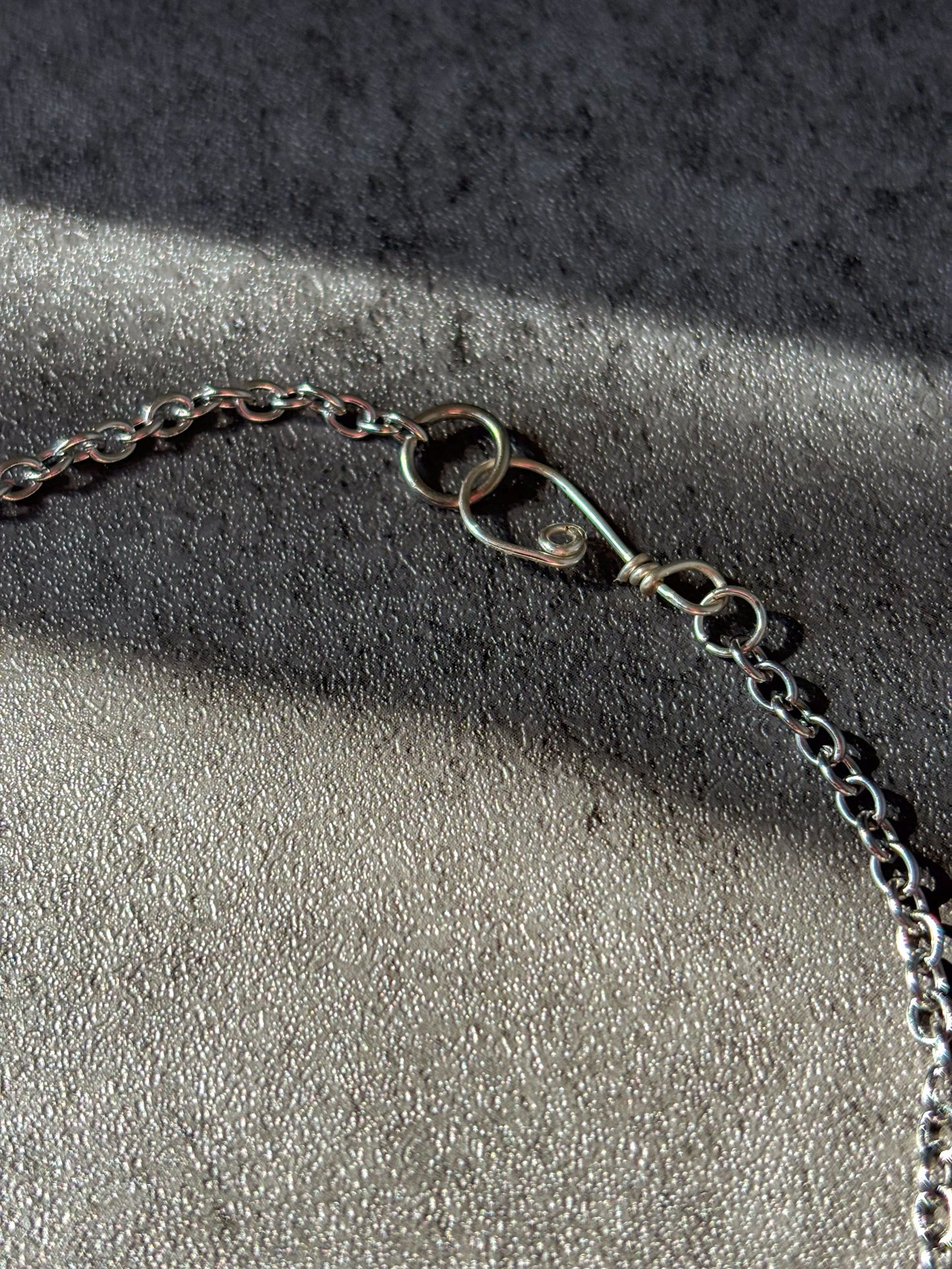 Selenite Pendant Fluorite Crystal Necklace