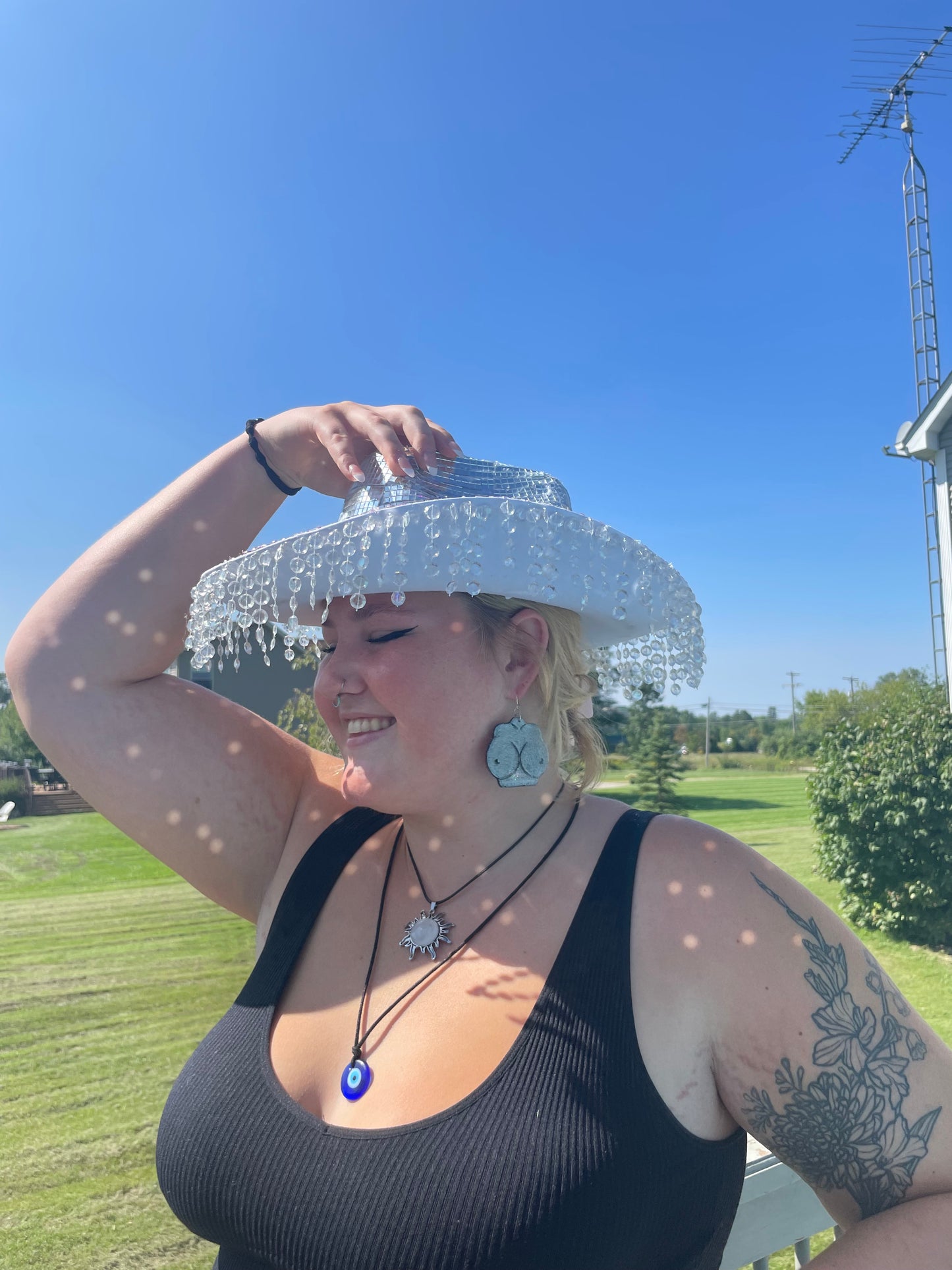 Holographic Glitter Boob Polymer Clay Earrings