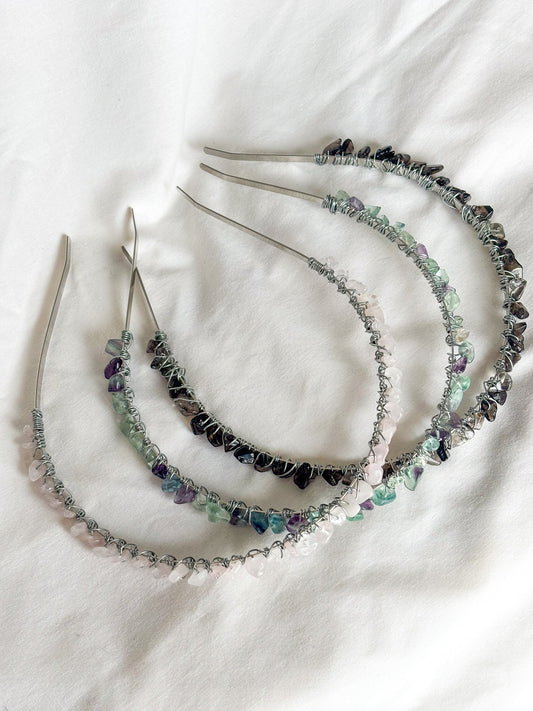 Silver Crystal Headband