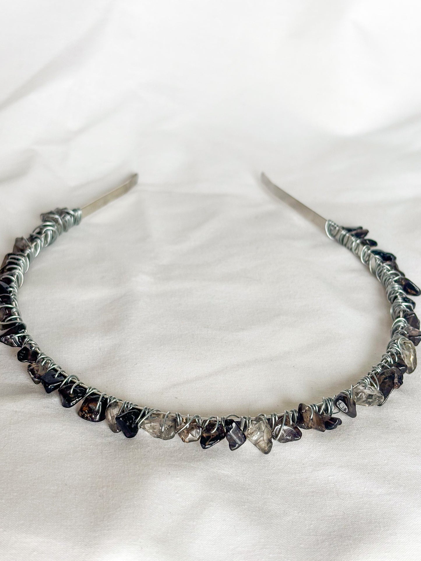 Silver Crystal Headband