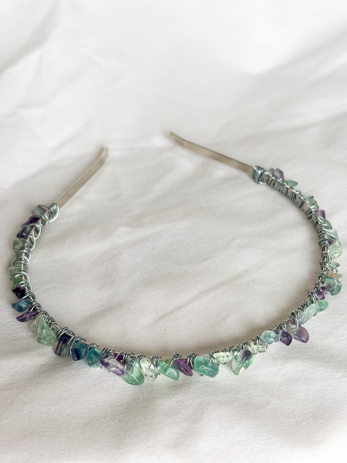 Silver Crystal Headband