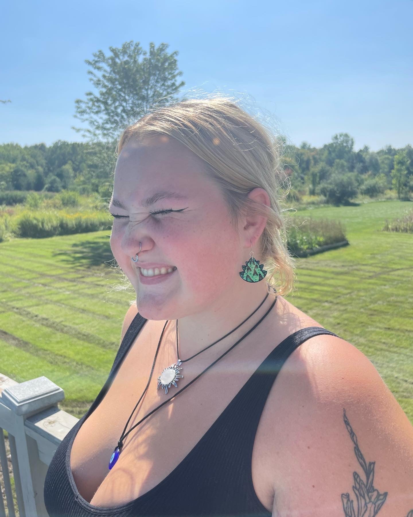 Weed Bud Hand-Painted Polymer Clay Earrings