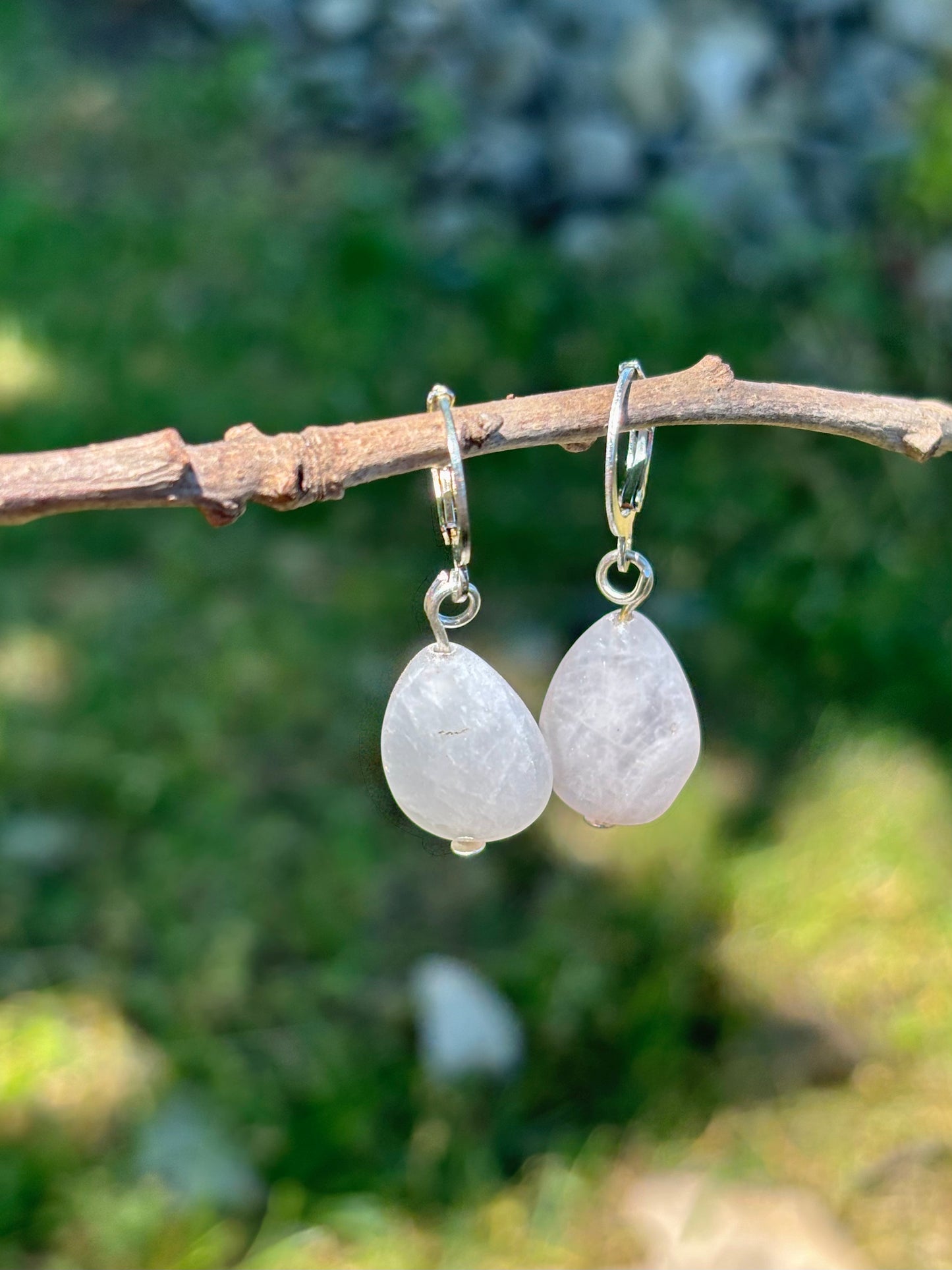 Rose Quartz Little Dangle Earrings